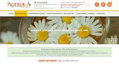 Desktop Screenshot of acerola-fr.com