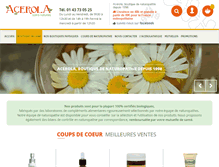 Tablet Screenshot of acerola-fr.com